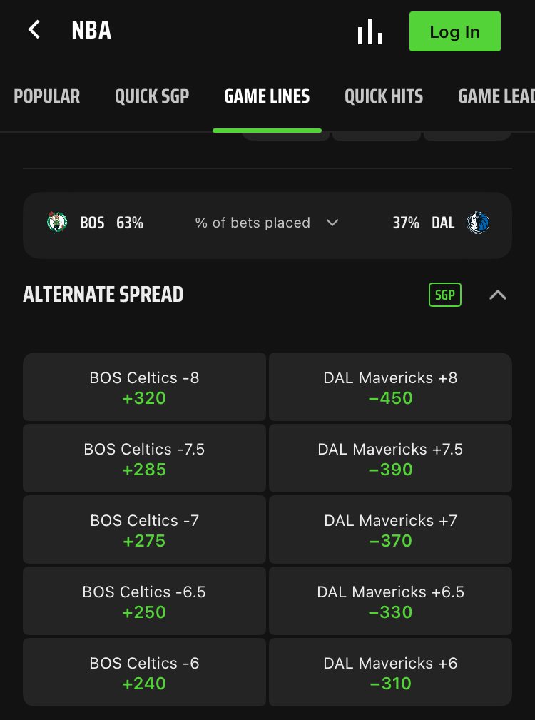 New to alt lines betting? Get started with alt lines betting using our simple and easy guide.