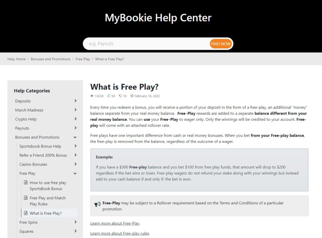 What is mybookie free play requirement simplified follow these quick rules